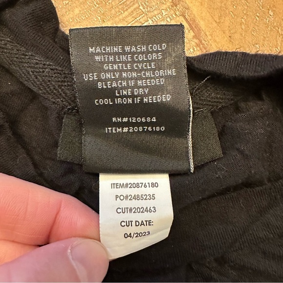 Social Collision Pumpkin Heart Ribcage Crop Long Sleeve Black Tee Size XS - Picture 9 of 9